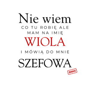 Kubek z dowolnym imieniem "Mówią do mnie szefowa"