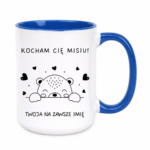 Kubek z dowolnym imieniem "Kocham Cię misiu"