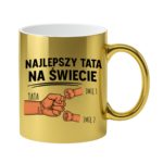 Kubek z dowolnymi imionami "Najlepszy tata na świecie"