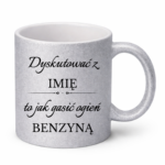 Kubek z dowolnym imieniem "Dyskutować z"