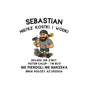 Kubek z dowolnym imieniem "Mistrz kostki i wódki"