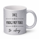 Kubek z dowolnym imieniem "Pierogi przy tobie to ch*j"
