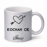 Kubek z dowolnym imieniem ,,Kocham Cię"