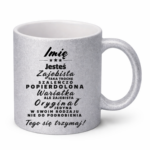 Kubek z dowolnym imieniem ,,Wariatka"