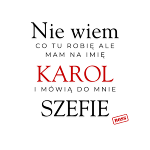 Kubek z dowolnym imieniem "Mówią do mnie szefie"