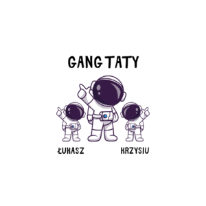 Kubek z dowolnymi imionami "Gang taty"
