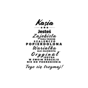 Kubek z dowolnym imieniem ,,Wariatka"