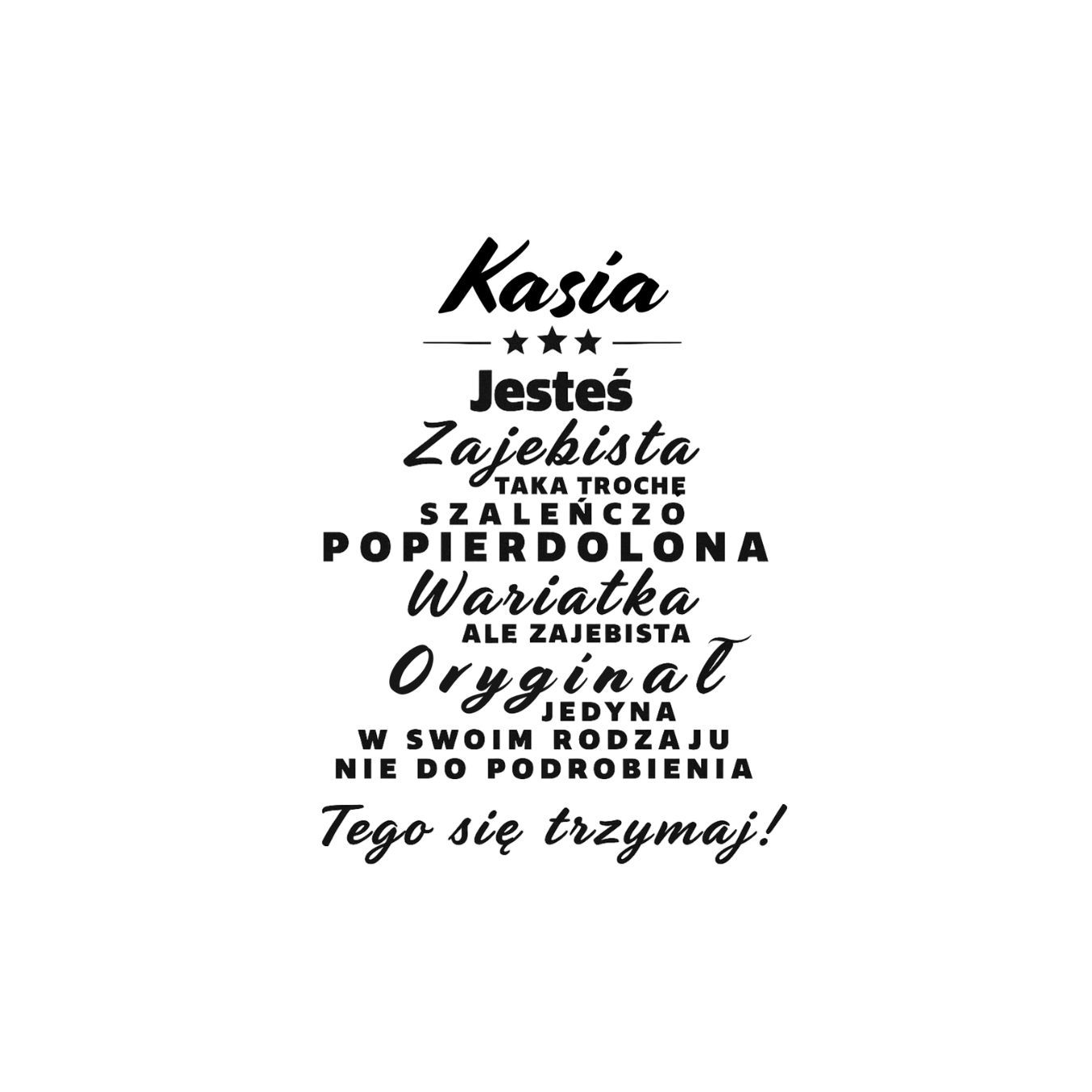 34 Kubek z dowolnym imieniem ,,Wariatka"