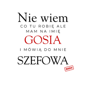Kubek z dowolnym imieniem "Mówią do mnie szefowa"