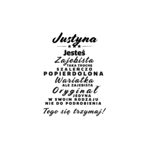 Kubek z dowolnym imieniem ,,Wariatka"