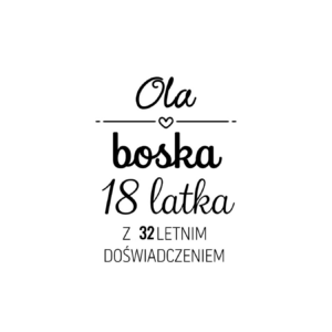 Kubek z dowolnym imieniem i dowolną liczbą lat doświadczenia "Boska"
