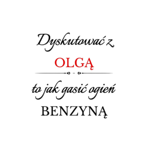 Kubek z dowolnym imieniem "Dyskutować z"