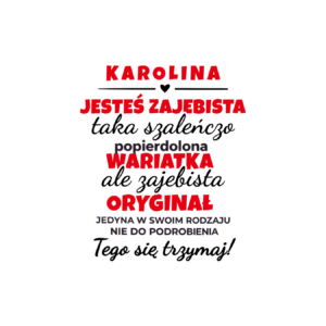 Kubek z dowolnym imieniem "Jesteś zajebista"