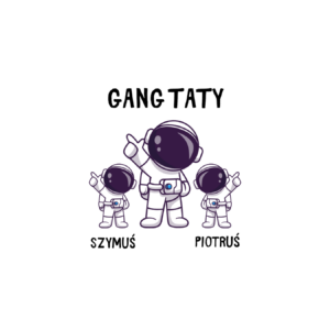 Kubek z dowolnymi imionami "Gang taty"