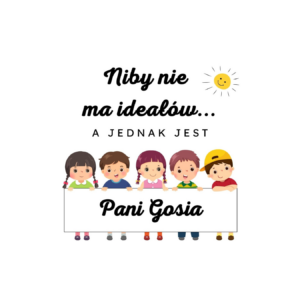 Kubek z dowolnym imieniem "Niby nie ma ideałów"