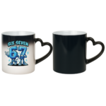 Kubek z napisem "Six Seven"