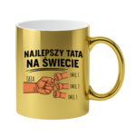 Kubek z dowolnymi imionami "Najlepszy tata na świecie"
