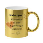 Kubek z dowolnym imieniem "Za wcześnie na wino"