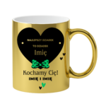 Kubek z dowolnymi imionami ,,Najlepszy Dziadek"