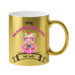 Kubek z dowolnym imieniem ,,Najlepsza Dziołcha we wsi"