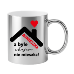 Kubek "Agnieszka z byle ch*jem nie mieszka !"