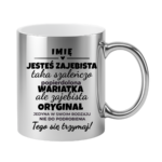 Kubek z dowolnym imieniem "Jesteś zajebista"