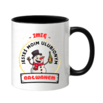 Kubek z dowolnym imieniem "Jesteś moim ulubionym bałwanem"