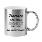 Kubek z dowolnym imieniem "Szefowa wariatów"