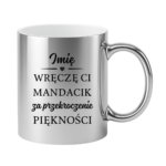 Kubek z dowolnym imieniem "Wręczę Ci mandacik"