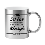 Kubek z dowolnym imieniem ,,50 lat części oryginalne"