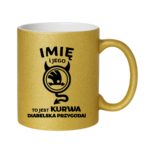 Kubek z dowolnym imieniem "Jego skoda"