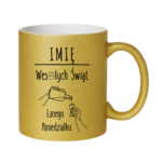 Kubek z dowolnym imieniem "Wesołych Świąt"