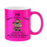 Kubek z dowolnym imieniem "Mistrz kostki i wódki"