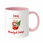 Kubek z dowolnym imieniem "Wesołych Świąt"