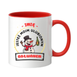 Kubek z dowolnym imieniem "Jesteś moim ulubionym bałwanem"