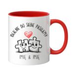 Kubek z dowolnymi imionami "Idealnie do siebie pasujemy"