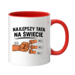 Kubek z dowolnymi imionami "Najlepszy tata na świecie"