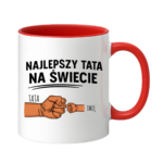 Kubek z dowolnym imieniem "Najlepszy tata na świecie"