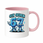 Kubek z napisem "Six Seven"