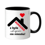 Kubek "Agnieszka z byle ch*jem nie mieszka !"