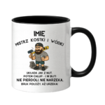 Kubek z dowolnym imieniem "Mistrz kostki i wódki"