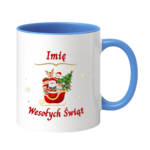 Kubek z dowolnym imieniem "Wesołych Świąt"