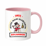 Kubek z dowolnym imieniem "Jesteś moim ulubionym bałwanem"