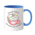 Kubek "Dzień dobry zaczyna się od kawy"