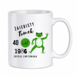 Kubek z dowolnym imieniem, wiekiem, rokiem "Żajebisty facet"