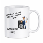 Kubek z dowolnym imieniem "Mechanik"