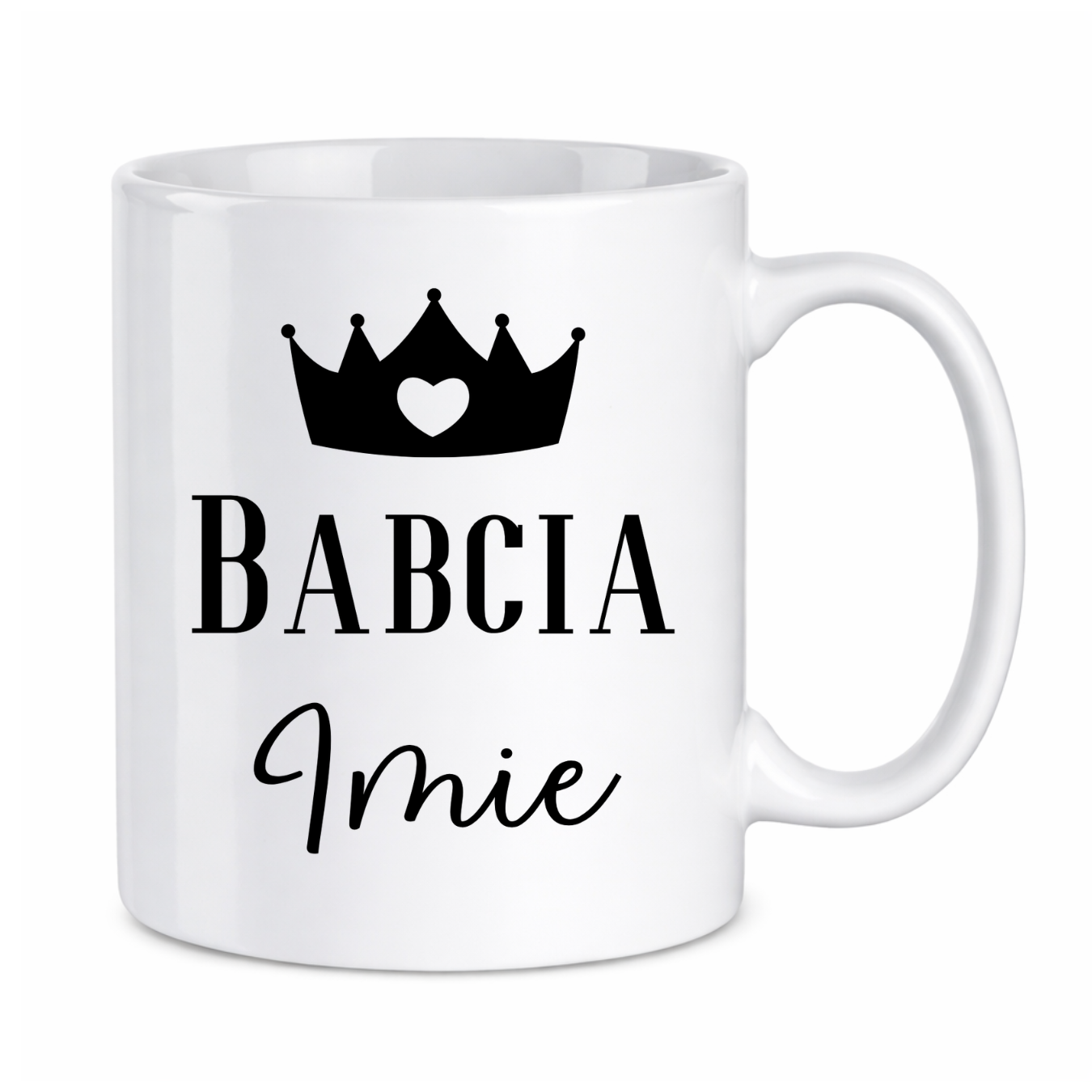 Kubek z dowolnym imieniem "Babcia"