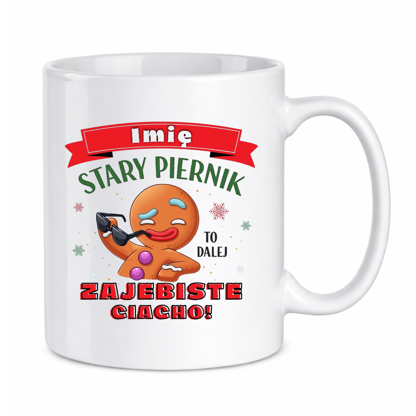 Kubek z dowolnym imieniem "Stary piernik"
