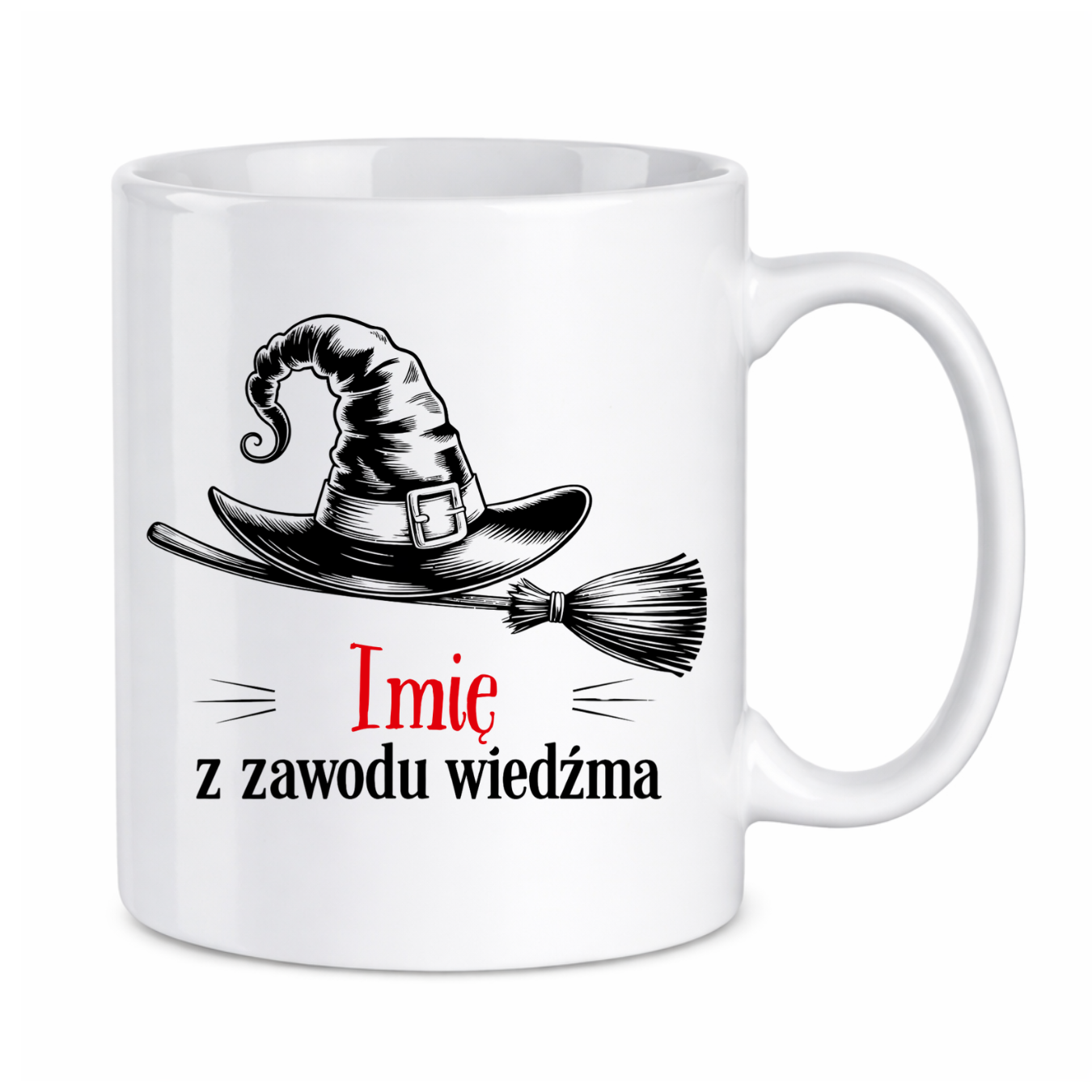 Kubek z dowolnym imieniem "Z zawodu wiedźma"