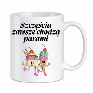 Kubek "Szczęścia chodzą parami"